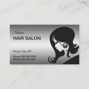 Haar Salon Visitekaartje - kies uw kleur Afsprakenkaartje