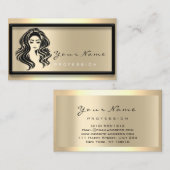 Haar Salon Wimper Verlenging Make-up Artist Lijst Visitekaartje (Voorkant / Achterkant)