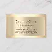 Haar Salon Wimper Verlenging Make-up Artist Lijst Visitekaartje (Achterkant)