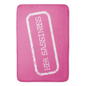 "HAAR SASSINESS" BADMAT (Voorkant Verticaal)