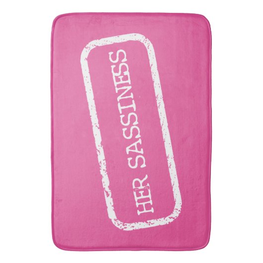 "HAAR SASSINESS" BADMAT (Voorkant Verticaal)