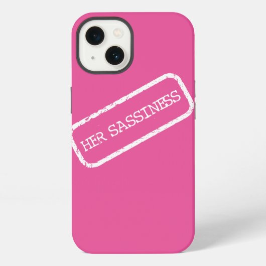 "HAAR SASSINESS" iPhone HOESJE (Achterkant)