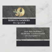 Haar Schaar Goud Logo Visitekaartje (Voorkant / Achterkant)