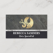 Haar Schaar Goud Logo Visitekaartje (Voorkant)