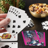 Haar Schoonheid Was Ononderscheidbaar Pokerkaarten (Insitu)