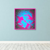 Haar schoonheidsgroef canvas afdruk (Insitu (Houten vloer))