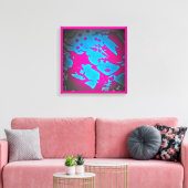 Haar schoonheidsgroef canvas afdruk (Insitu (Woonkamer))