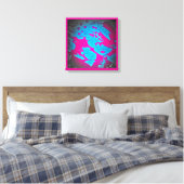 Haar schoonheidsgroef canvas afdruk (Insitu (Slaapkamer))