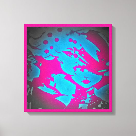 Haar schoonheidsgroef canvas afdruk (Voorkant)