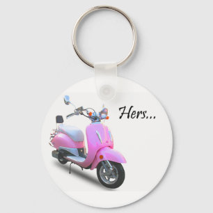 Haar scooter sleutelhanger