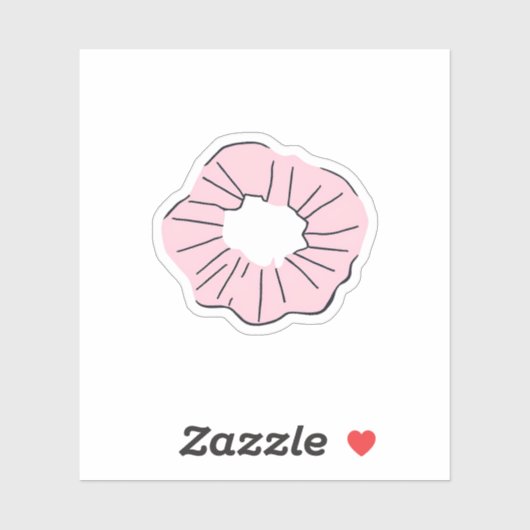 Haar scrunchie sticker (Vel)