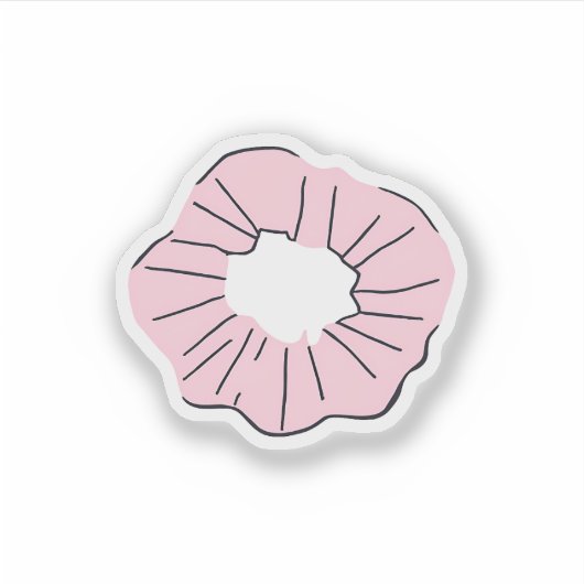 Haar scrunchie sticker (Voorkant)