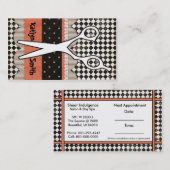 Haar Shears, Hair Stylist, Visitekaartje Afsprakenkaartje (Voorkant / Achterkant)