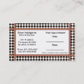 Haar Shears, Hair Stylist, Visitekaartje Afsprakenkaartje (Achterkant)