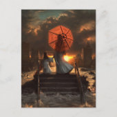 Haar Silent Silhouette Briefkaart (Voorkant)