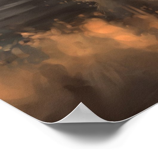 Haar Silent Silhouette Poster (Hoek)