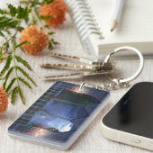 Haar Silver Mantle Acrylic Sleutelhanger (Voorkant Rechts)