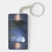 Haar Silver Mantle Acrylic Sleutelhanger (achterkant)