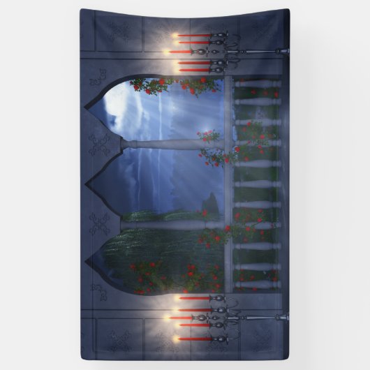 Haar Silver Mantle Banner (Verticaal)