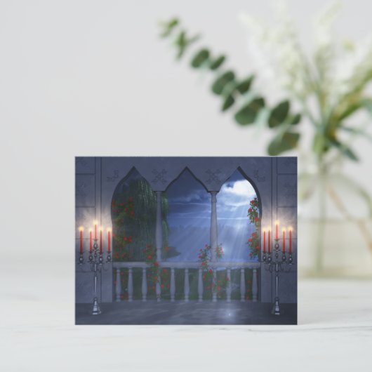 Haar Silver Mantle Briefkaart (Staand voorkant)