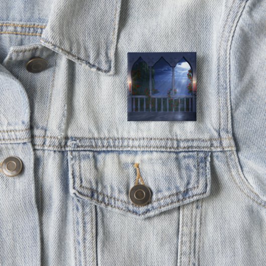 Haar Silver Mantle Button (In situ)