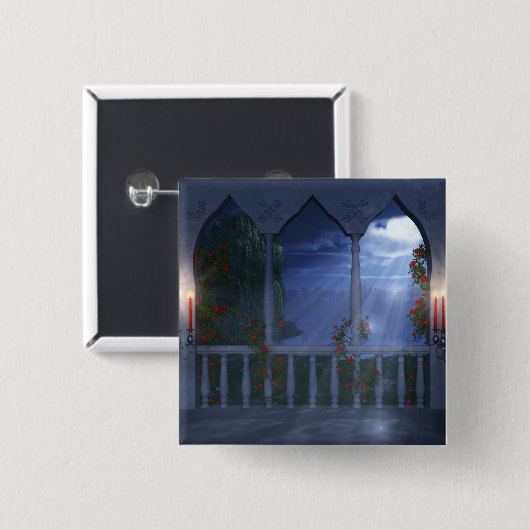 Haar Silver Mantle Button (Voorkant /achterkant)