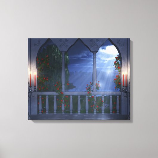Haar Silver Mantle Canvas Afdruk (Voorkant)