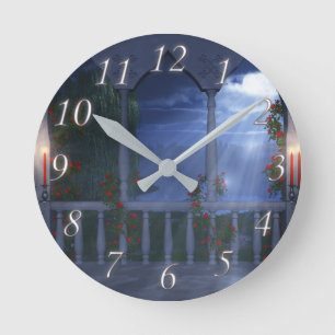 Haar Silver Mantle Clock Ronde Klok