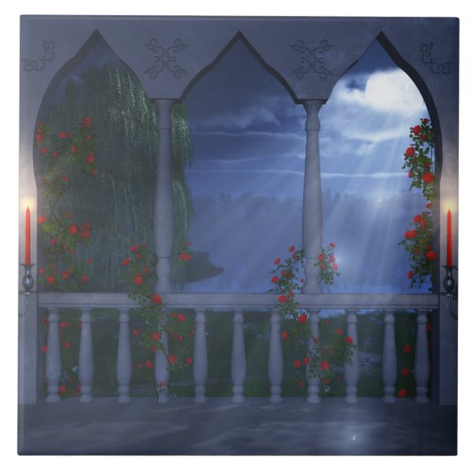 Haar Silver Mantle Decorative Tile Tegeltje (Voorkant)