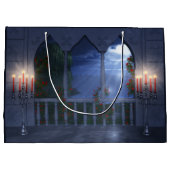Haar Silver Mantle Gift Bag Groot Cadeauzakje (Achterkant)