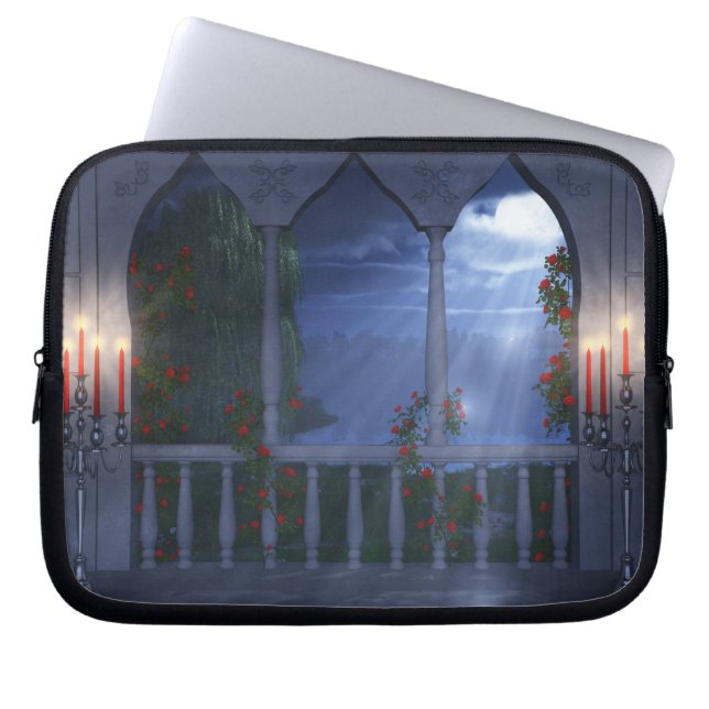 Haar Silver Mantle-laptophoes Laptop Sleeve (Voorkant)