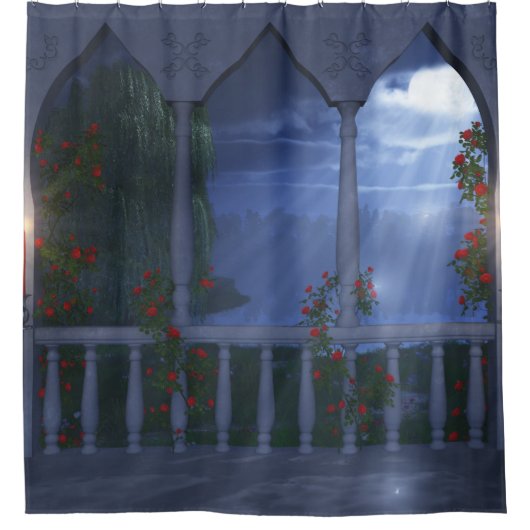 Haar Silver Mantle Shower Curtain Douchegordijn (Voorkant)