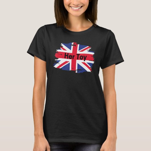 Haar Speelgoed Funny UK vlag T-shirt (Voorkant)