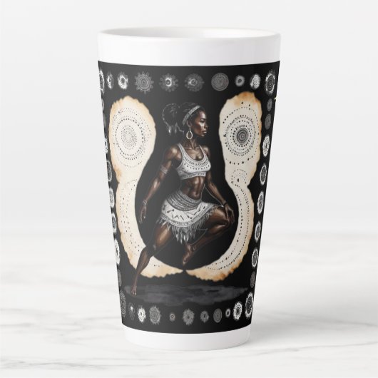 Haar Spirituele Warrior Latte Mok (Voorkant)