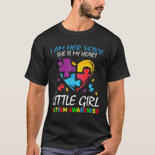 Haar stem Mijn hart Kleine Meisje Dochter Autisme T-shirt