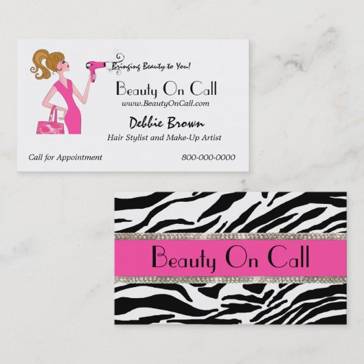 Haar Stijllijst op de Visitekaartjes van de Vraag (Voorkant / Achterkant)