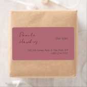 Haar stijlvolle professionele effen roos gouden kl etiket (Insitu)