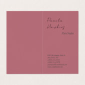 Haar stijlvolle professionele effen roos gouden kl visitekaartje (Buitenkant ongevouwen)