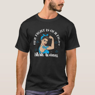 Haar Strijd Artritis Reumatoïde Bewustwording Gewr T-shirt