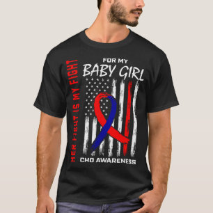 Haar strijd babymeisje CHD-bewustzijn Amerikaanse  T-shirt