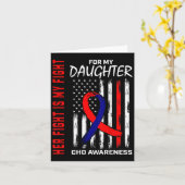 Haar Strijd Chd Bewustzijn Dochter Amerikaanse Vla Kaart (Gele Bloem)