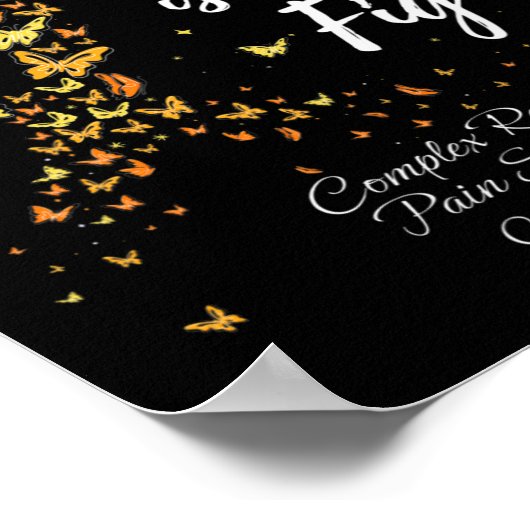 Haar strijd CRPS Complex Regionaal Pijn Syndroom A Poster (Hoek)