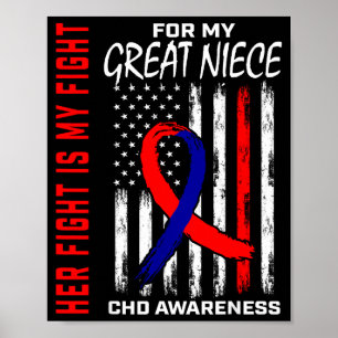 Haar Strijd Grote Niece Chd Bewustzijn Amerikaanse Poster
