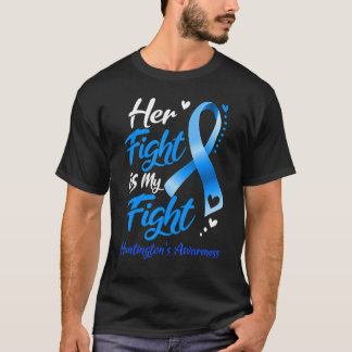 Haar strijd is de 'Awareness Ribbo' van mijn gevec T-shirt