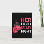 Haar strijd is mijn bekendheid met borstkanker kaart (Voorkant)