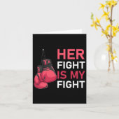 Haar strijd is mijn bekendheid met borstkanker kaart (Gele Bloem)