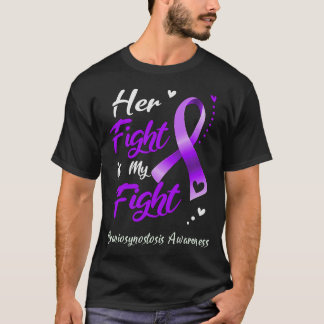 Haar strijd is mijn brandkast in de strijd t-shirt