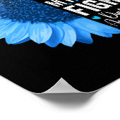 Haar strijd is mijn 'Diabetes Awareness Gift for Poster (Hoek)