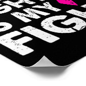 Haar strijd is mijn 'Fight Breast Cancer Awareness Poster (Hoek)