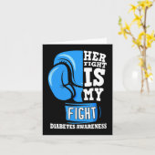 Haar strijd is mijn gevecht tegen de handschoenkas kaart (Gele Bloem)